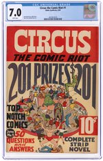 CIRCUS THE COMIC RIOT #1 JUNE 1938 CGC 7.0 FINE/VF.