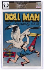 DOLL MAN QUARTERLY #7 FALL 1943 CGC 9.0 VF/NM MILE HIGH PEDIGREE - NONE HIGHER IN POP.