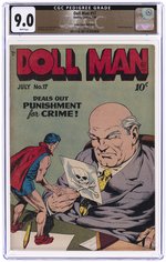 DOLL MAN #17 JULY 1948 CGC 9.0 VF/NM MILE HIGH PEDIGREE.