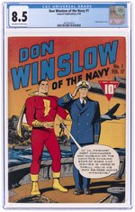 DON WINSLOW OF THE NAVY #1 FEBRUARY 1943 CGC 8.5 VF+.