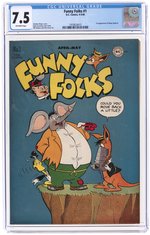 FUNNY FOLKS #1 APRIL-MAY 1946 CGC 7.5 VF-.