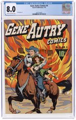 GENE AUTRY COMICS #4 JANUARY 1943 CGC 8.0 VF.