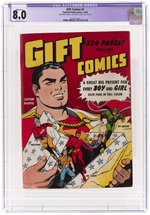 GIFT COMICS #1 1942 CGC RESTORED 8.0 SLIGHT (B-1) VF NONE HIGHER IN POP.