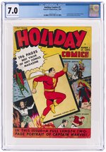 HOLIDAY COMICS #1 FAWCETT 1942 CGC 7.0 FINE/VF.