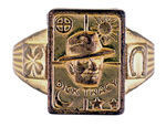 DICK TRACY GOOD LUCK SECRET COMPARTMENT RING.