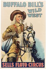 BUFFALO BILL'S WILD WEST SHOW SELLS-FLOTO CIRCUS POSTER.