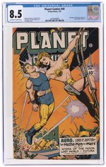 PLANET COMICS #46 JANUARY 1947 CGC 8.5 VF+.