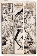 RED SONJA VOL.3 #2 ORIGINAL ART PAGE BY MARY WILSHIRE.