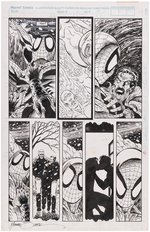 THE AMAZING SPIDER-MAN: SOUL OF THE HUNTER #1 COMIC BOOK PAGE ORIGINAL ART BY MIKE ZECK.