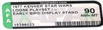 STAR WARS (1977) - EARLY BIRD DISPLAY STAND LOOSE PLAYSET AFA 90 NM+/MINT.