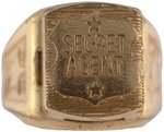 1930s SECRET AGENT LOOK-AROUND PROTOTYPE RING BY ROBBINS CO. 1 OF 2 KNOWN (OVERSTREET COLLECTION).