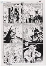 DETECTIVE COMICS #644 COMIC BOOK PAGE ORIGINAL ART BY TOM LYLE.