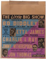 BO DIDDLEY, ETTA JAMES RARE "LITTLE BIG SHOW" 1955 CONCERT POSTER.