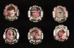 1960s UNIVERSAL MONSTERS FLICKER RING SET (PINK COLOR VARIETY - OVERSTREET COLLECTION).