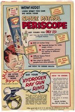 1954 SPACE PATROL HYDROGEN RAY GUN HIGH GRADE RING W/CEREAL BOX & PAPER (OVERSTREET COLLECTION).