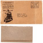 1941 "THE SHADOW BLUE COAL" CLASSIC PREMIUM RING COMPLETE W/ENVELOPE, INSERT & PAPER (OVERSTREET COLLECTION).