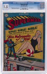 SUPERMAN #63 MARCH-APRIL 1950 CGC 1.5 FAIR/GOOD.