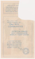 BOY COMMANDOS TATTOO TRANSFERS.