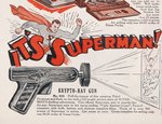 SUPERMAN KRYPTO-RAY GUN AMERICAN SPECIALTY CO. EPHEMERA TRIO.