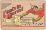 CAPTAIN MARVEL NECKTIES & TIE CLIP LOT.