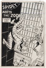 SPIDEY SUPER STORIES #34 COMIC BOOK PAGE ORIGINAL ART BY WINSLOW MORTIMER.
