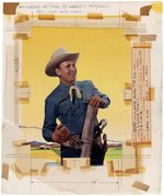 GENE AUTRY COMICS #78 COMIC BOOK COVER FEATURING PHOTO & ORIGINAL ART BY ARNOLD HOLEYWELL.