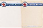 CAPTAIN MARVEL LETTERHEAD & ENVELOPE COLLECTION.