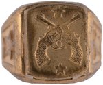 1945 TOM MIX LOOK-AROUND RING PROTOTYPE BY ROBBINS CO. FOR RALSTON CEREALS (OVERSTREET COLLECTION).