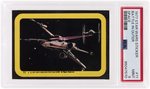 1977 STAR WARS #11 STICKER "BATTLE IN OUTER SPACE" HIGH GRADE PSA 9 MINT.