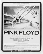 PINK FLOYD "WISH YOU WERE HERE" ERA 1975 PITTSBURGH, PA CONCERT POSTER.