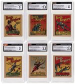 1934 GOUDEY BIG THRILL CHEWING GUM BOOKLETS COMPLETE BUCK ROGERS SUBSET CGC GRADED.