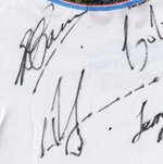 MEN AT WORK BAND SIGNED NORTH AMERICA '83 TOUR SHIRT JERSEY.