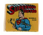 1961 TOPPS SUPERMAN TATTOO GUM WAX PACK HIGH GRADE PSA 9 MINT (POP 1 OF 1).