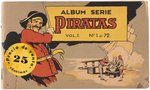 1933 GUM INC. PIRATE'S PICTURE BUBBLE GUM RARE SPANISH VERSION COMPLETE CARD ALBUM.