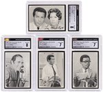 1969 TOPPS ROOM 222 COMPLETE TEST CARD SET CGC GRADED.