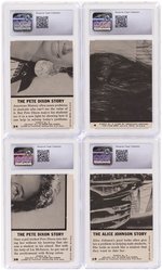 1969 TOPPS ROOM 222 COMPLETE TEST CARD SET CGC GRADED.