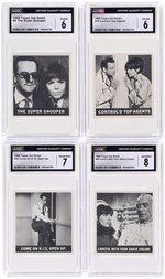 1966 TOPPS GET SMART COMPLETE CARD SET CGC GRADED.