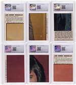 1971 TOPPS BOBBY SHERMAN "GETTING TOGETHER" COMPLETE TEST CARD SET CGC GRADED, PLUS WRAPPER.