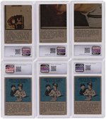 1973 TOPPS THE WALTONS COMPLETE TEST CARD SET CGC GRADED.