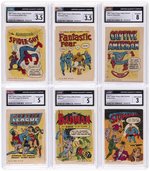 1967 TOPPS KRAZY LITTLE COMICS TEST SET CGC GRADED.