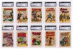 1967 TOPPS KRAZY LITTLE COMICS TEST SET CGC GRADED.