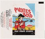 1961 FLEER PIRATES BOLD COMPLETE CARD & STICKER SET CGC GRADED, PLUS WRAPPER.