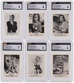 1964 SOMPTOREX JAMES BOND (FILM SCENE SERIES) COMPLETE CARD SET CGC GRADED.