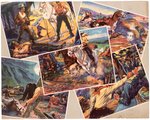 1938 GUM INC. THE LONE RANGER PREMIUM PICTURES RARE PROMOTIONAL SHEET.