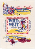 1933 GUM INC. WILD WEST SERIES (PUZZLE BACK VARIETY) COMPLETE CARD SET CGC GRADED, PLUS WRAPPER.