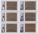 1933 GUM INC. WILD WEST SERIES (PUZZLE BACK VARIETY) COMPLETE CARD SET CGC GRADED, PLUS WRAPPER.