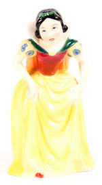 SNOW WHITE ITALIAN CERAMIC FIGURINE BY ZACCAGNINI.