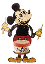 GERMAN VERSION MICKEY MOUSE DRUMMER TIN TOY.