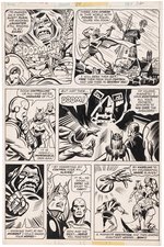 SUPER-VILLAIN TEAM-UP #14 COMIC BOOK PAGE ORIGINAL ART BY BOB HALL.