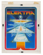 "ELEKTRA" PINBALL MACHINE BROCHURE ORIGINAL ART.